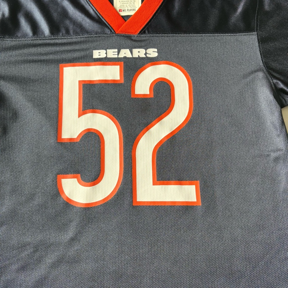 Khalil Mack Jersey #52 Chicago Bears NFL Football Youth XL (16/18) - Picture 3 of 15